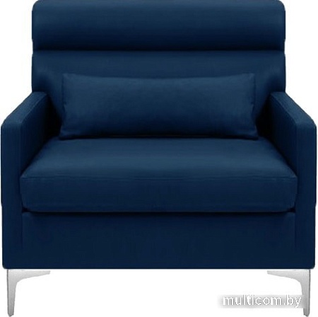 Интерьерное кресло Brioli Отто (экокожа, L18 синий)