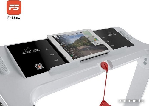 Электрическая беговая дорожка Unixfit Hi-tech F2 (arctic ice)