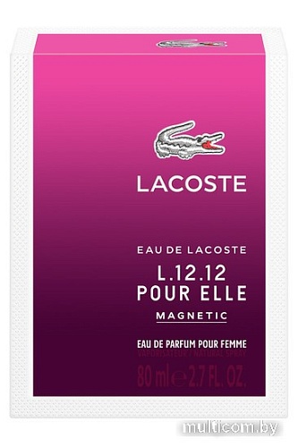 Lacoste L.12.12 Magnetic Pour Elle EdP (80 мл)
