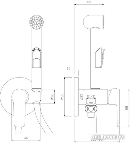 Смеситель Rossinka Silvermix W25-51