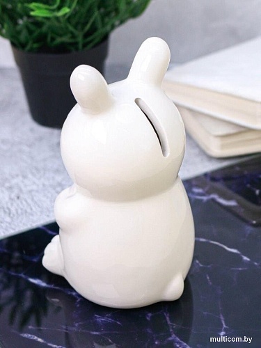 Копилка для денег ILikeGift Sleepy bunny FC191121 (белый)