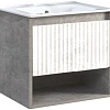 Belux Тумба под умывальник Долли НП 70-01 (23, белый глянцевый/бетон чикаго)