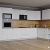 Готовая кухня Интерлиния Мила Лайт 1.88x3.4 правая (белый платинум/дуб бунратти)