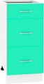 Шкаф напольный Кортекс-мебель Корнелия Мара НШ40р3ш без столешницы (салатовый)