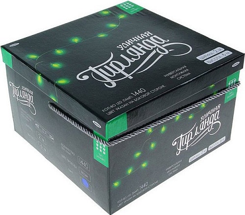 Световой дождь Luazon Занавес 3W 1440 Led (2x6 м, синий) [1080280]