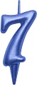 Свеча для торта Мультидом Овал Цифра 7 МС5-47 (синий)