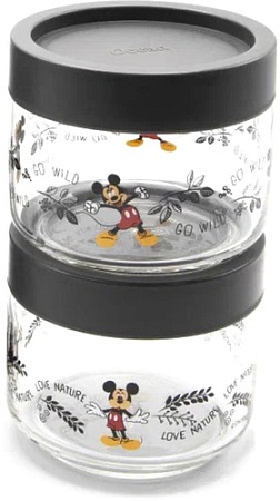 Набор емкостей Lucaris Disney Jungle 3B0251102G0011 (2шт. черная крышка)