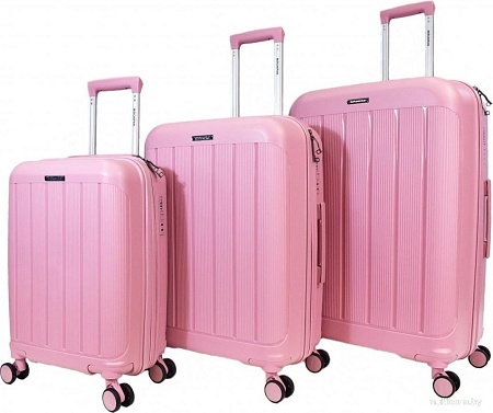 Чемодан-спиннер Mironpan 11197-2 (L, пыльно-розовый)