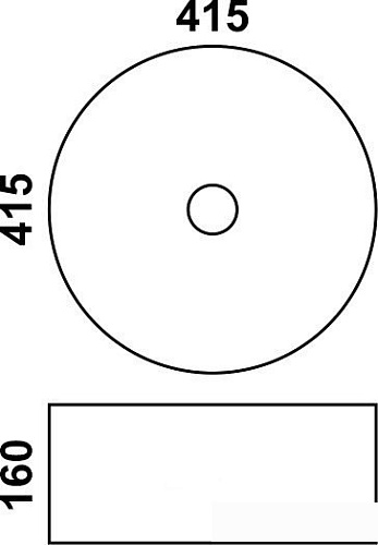 Умывальник Melana MLN-7076 41.5x41.5