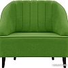 Интерьерное кресло Brioli Донато (велюр, B26 зеленый/темные ножки)