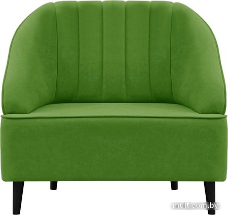 Интерьерное кресло Brioli Донато (велюр, B26 зеленый/темные ножки)