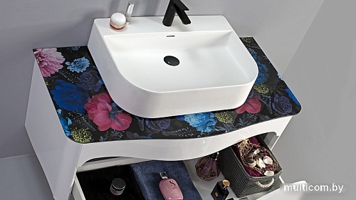 Belux Тумба под умывальник Анжело НП110-01 (1, белый глянец)