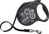 Поводок-рулетка Triol Flexi Joy Motor S 11101013 (черный/серый)