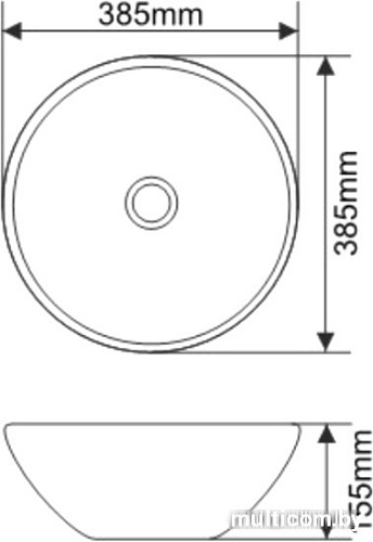 Умывальник Melana MLN-107SM