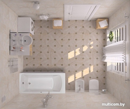 Ванна Santek Монако XL 170x75 (с каркасом и экраном)