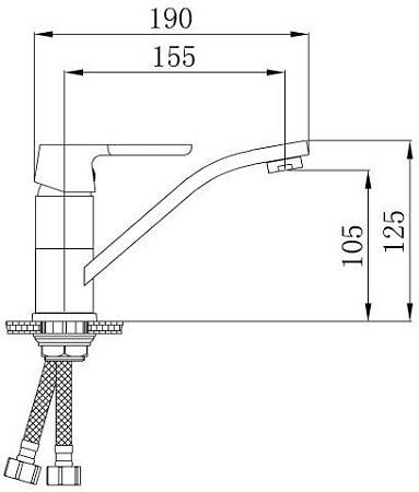 Смеситель РМС SL123BL-004F-15