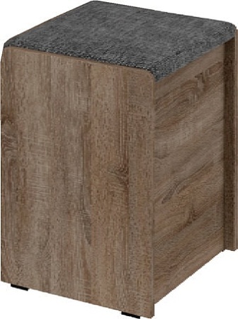 Пуфик Bon Mebel Чикаго малый тип 1 (дуб сонома трюфель/серый)