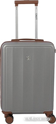 Чемодан-спиннер Grott 340-614/5-20 (светло-серый)