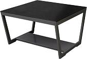 Журнальный столик Мебелик BeautyStyle 1 (темный глянец графит/стекло черное)