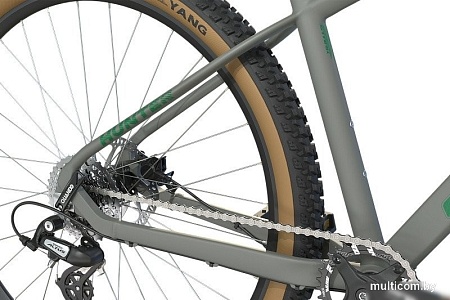 Велосипед Stark Hunter 29.2 HD р.16 2025 HQ-0017826 (серый матовый/зеленый)