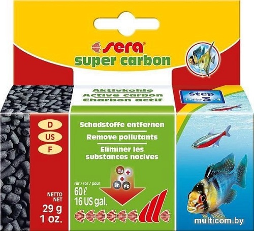 Наполнитель фильтра Sera Super Carbon 0.029 кг