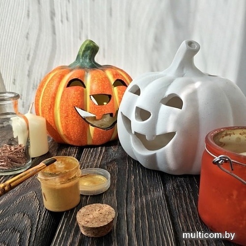 Подсвечник Нашы майстры Тыква 1116 (декорированный)