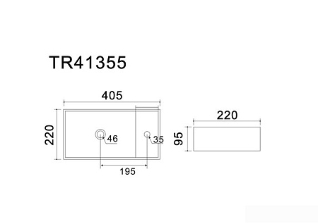 Умывальник Uptrend Fika (глянцевый белый)