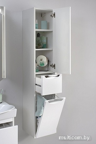 Belux Шкаф-пенал Неман ПН 30-01K (1, белый глянцевый)