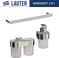Набор аксессуаров для ванной Lauter 21TS3016 + 21TS3020 + 21TS3005 (Chrome, 3 предмета)