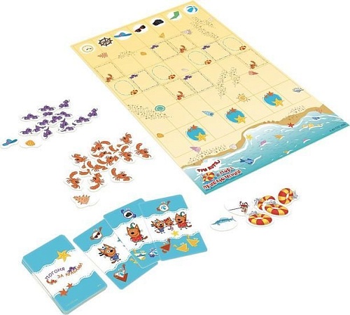 Карточная игра Звезда Три кота. Погоня за крабами 8875