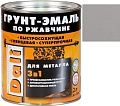 Грунт-эмаль Dali По ржавчине 3 в 1, 2 л (серый, RAL 7004)
