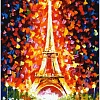 Картина по номерам Белоснежка Париж. Огни Эйфелевой башни 3026-CS