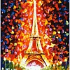 Картина по номерам Белоснежка Париж. Огни Эйфелевой башни 3026-CS