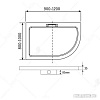 Душевой поддон RGW GWS-41-L 03150490-01L 90x100