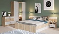 Комплект мебели для спальни Империал Алёна 3 (дуб сонома/белый)
