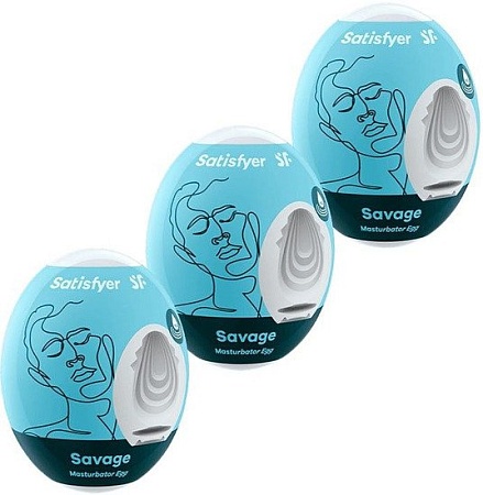 Мастурбатор Satisfyer Masturbator Egg 3er Set Savage 9043484
