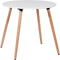 Кухонный стол Stool Group Rookie Round (белый/дерево)