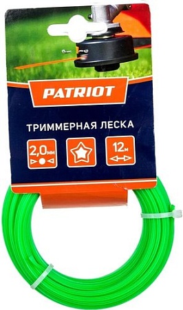 Леска для триммера Patriot Starline D 2.0 мм L 12 м 805205121
