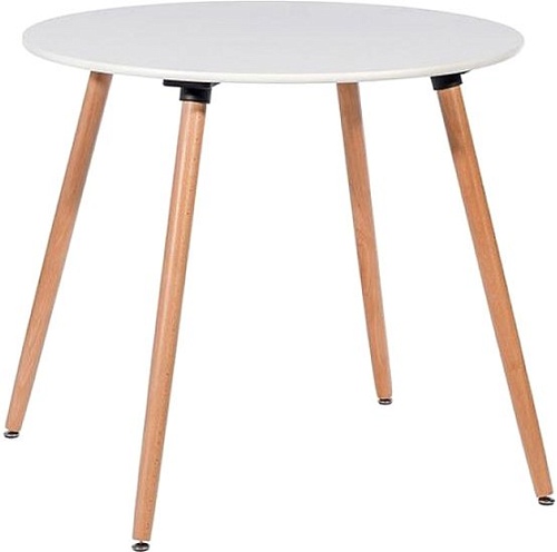 Кухонный стол Stool Group Rookie Round (белый/дерево)