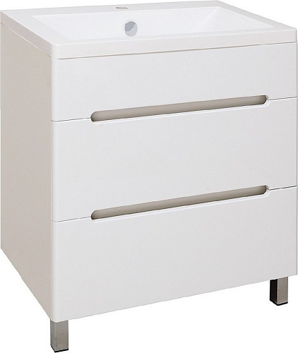 Runo Тумба с умывальником Runo Парма 75 + Omega 75 (напольная)