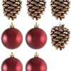 Елочная игрушка Волшебная страна Шары и шишки SYQB-0119230 005763 (бордовый)