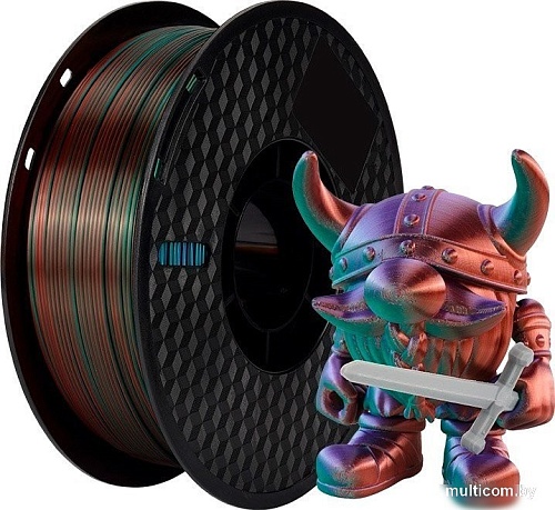 Пластик Kingroon PLA Tri Color Silk 1.75мм NSC024 (1кг, Green/Purple/Copper)