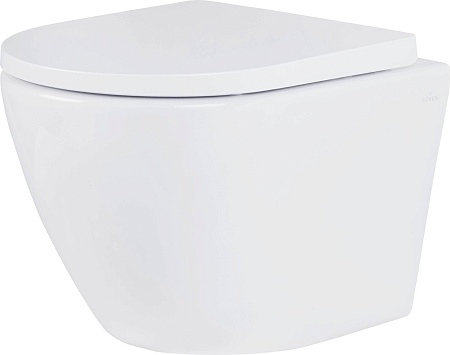 Унитаз подвесной Roxen Antares в комплекте с инсталляцией StounFix Dual Fresh 6 в 1 968050 (кнопка: брашированное золото)