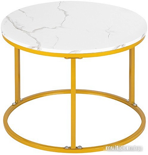 Журнальный столик El Casa 240322 (белый мрамор)