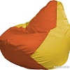 Кресло-мешок Flagman Груша Макси Г2.1-219 (оранжевый/жёлтый)