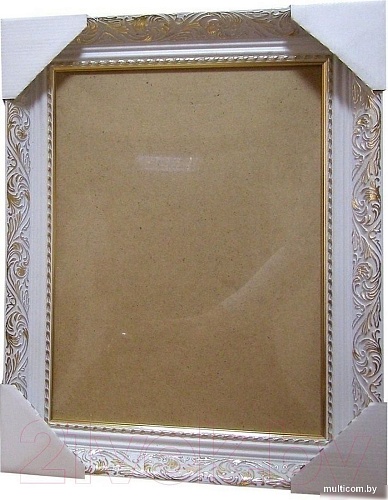 Фоторамка Декарт 40x50 8Л2299 (белый с золотом)