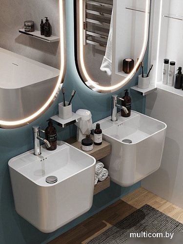 Умывальник Maxonor Pure Life Pasion PL-SK705345-18 подвесной (белый глянец)