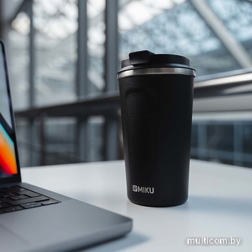 Термокружка Miku 510мл (черный)