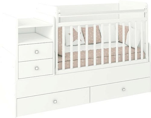 Кроватка-трансформер Фея 1414 (белый)