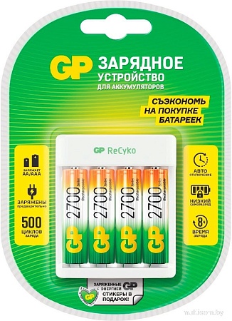 Аккумуляторы + зарядное GP Е411-270AAHCCS-2CR1